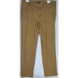 American Eagle Next Level Flex Slim Straight Tan Khaki Pants 32x30 Act 34x27.5